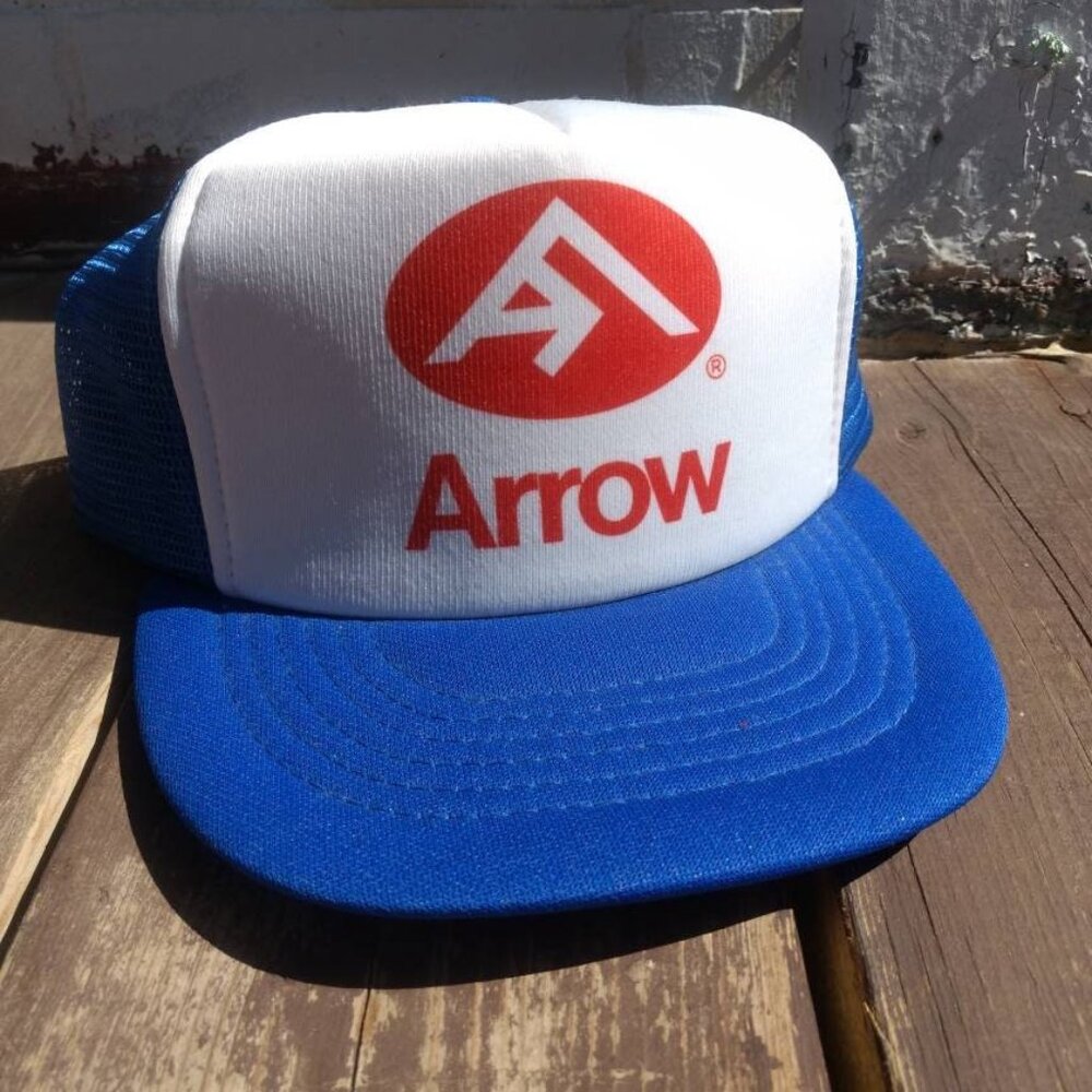 Vintage Trucker Hat Mesh Snapback Cap Arrow Kap II Retro